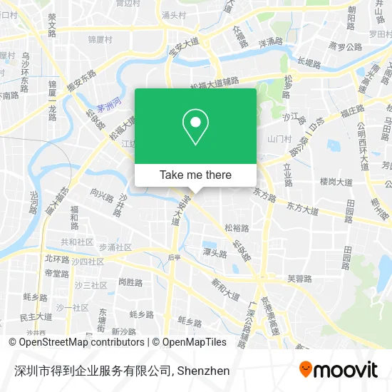 深圳市得到企业服务有限公司 map
