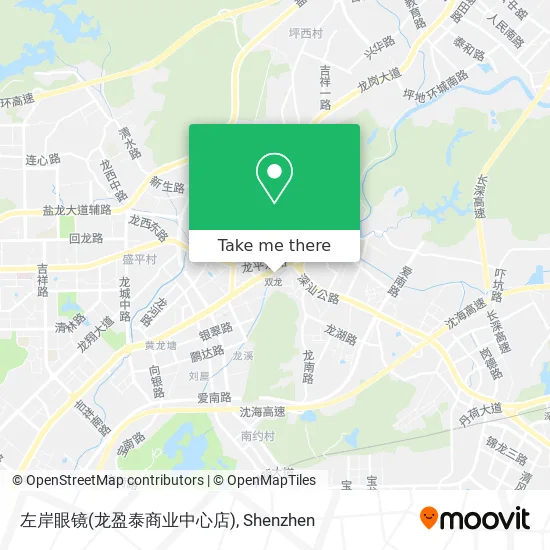 左岸眼镜(龙盈泰商业中心店) map