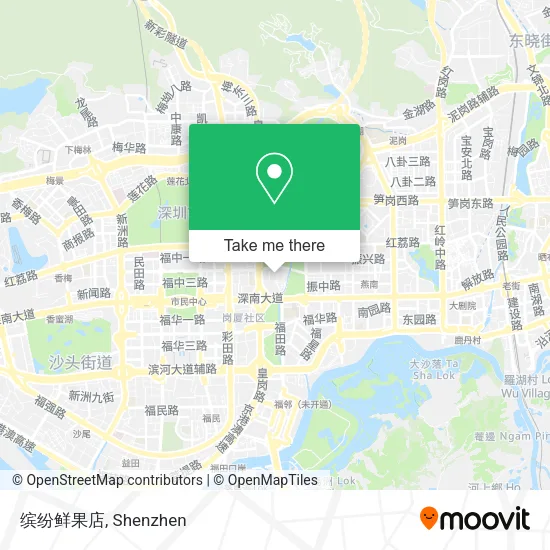缤纷鲜果店 map