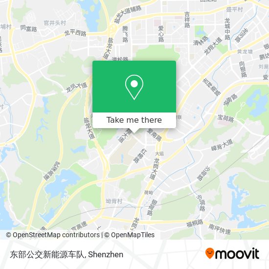 东部公交新能源车队 map
