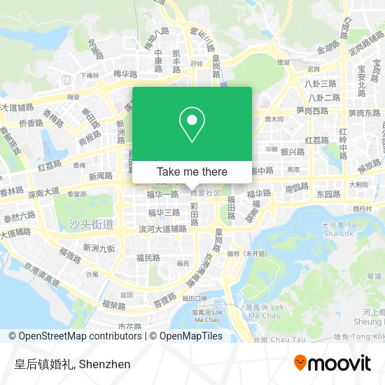 皇后镇婚礼 map