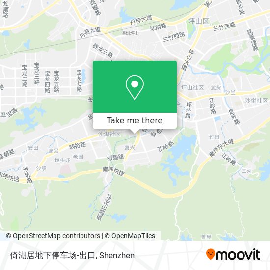 倚湖居地下停车场-出口 map