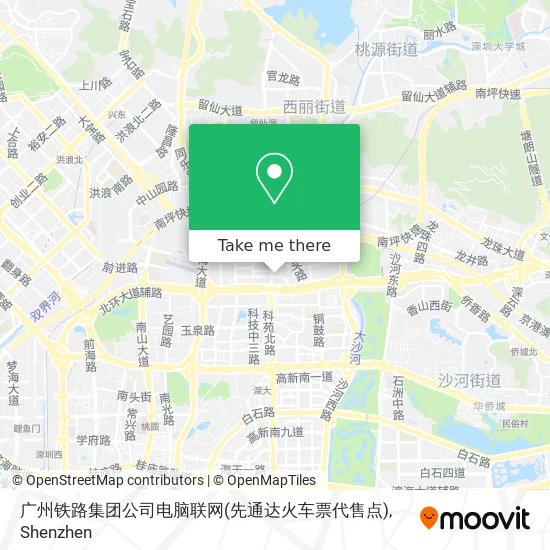 广州铁路集团公司电脑联网(先通达火车票代售点) map