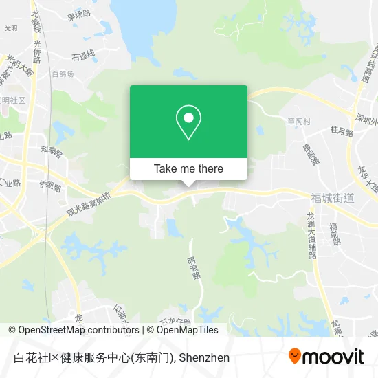 白花社区健康服务中心(东南门) map