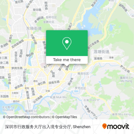 深圳市行政服务大厅出入境专业分厅 map