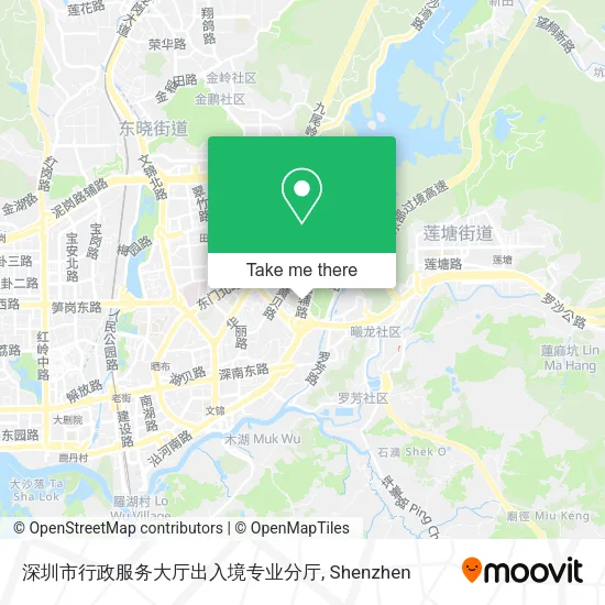 深圳市行政服务大厅出入境专业分厅 map