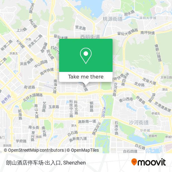 朗山酒店停车场-出入口 map