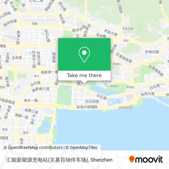 汇能新能源充电站(京基百纳停车场) map