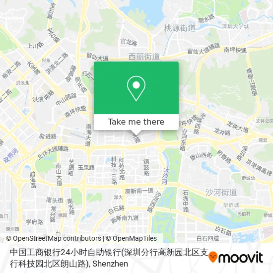 中国工商银行24小时自助银行(深圳分行高新园北区支行科技园北区朗山路) map