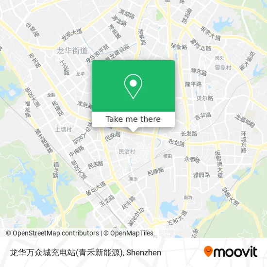 龙华万众城充电站(青禾新能源) map