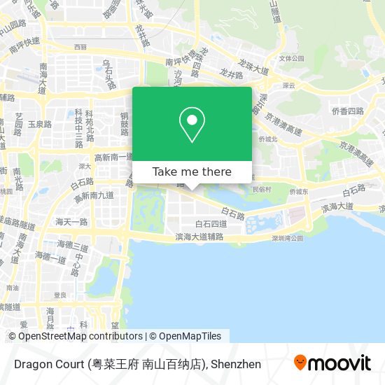 Dragon Court (粤菜王府 南山百纳店) map