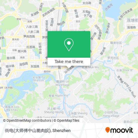 街电(大师傅中山脆肉皖) map