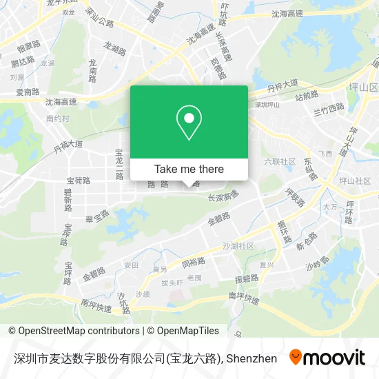 深圳市麦达数字股份有限公司(宝龙六路) map