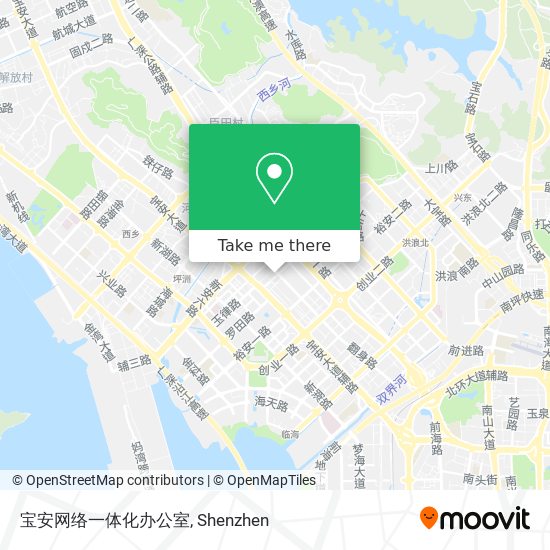 宝安网络一体化办公室 map