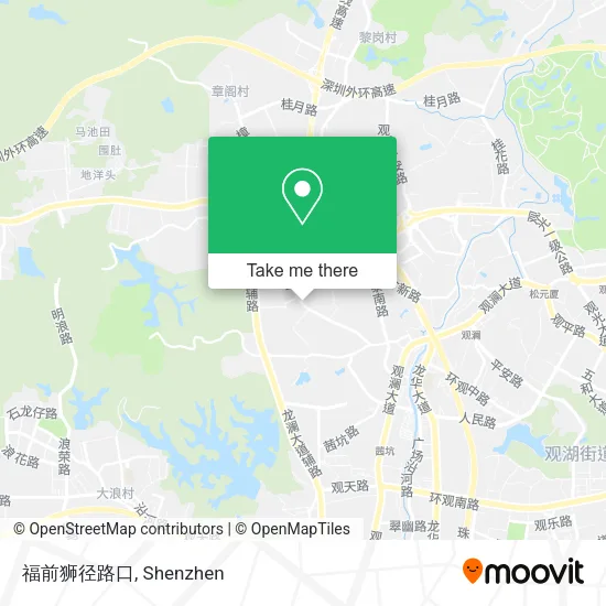 福前狮径路口 map