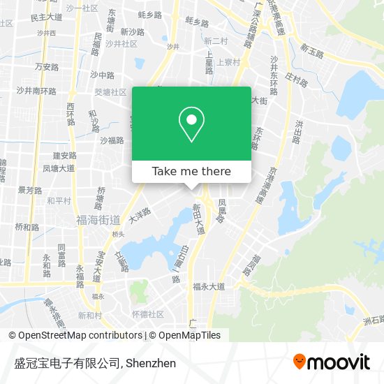 盛冠宝电子有限公司 map