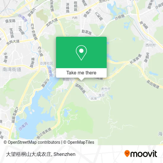 大望梧桐山大成农庄 map