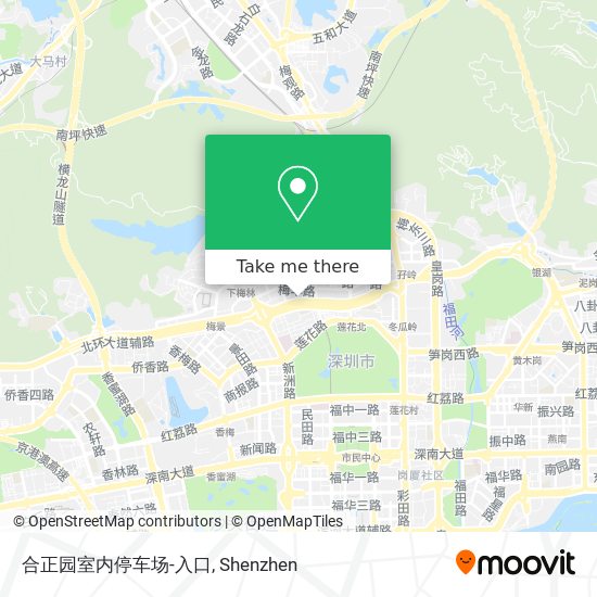 合正园室内停车场-入口 map