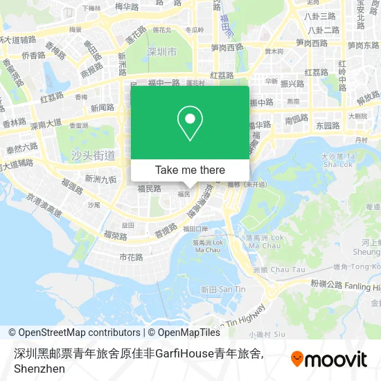 深圳黑邮票青年旅舍原佳非GarfiHouse青年旅舍 map