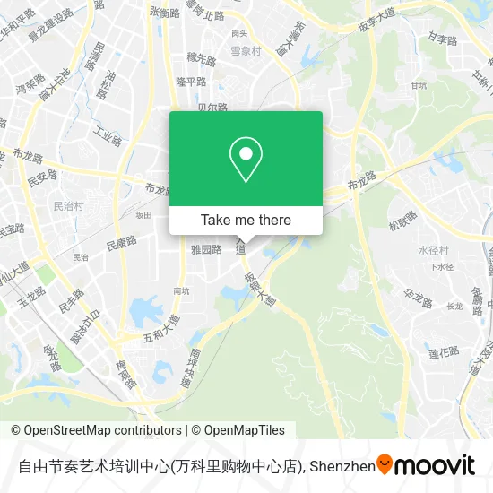 自由节奏艺术培训中心(万科里购物中心店) map