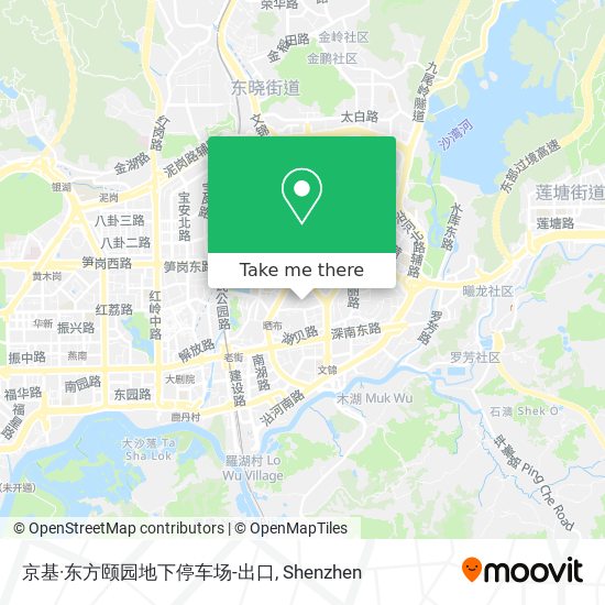 京基·东方颐园地下停车场-出口 map