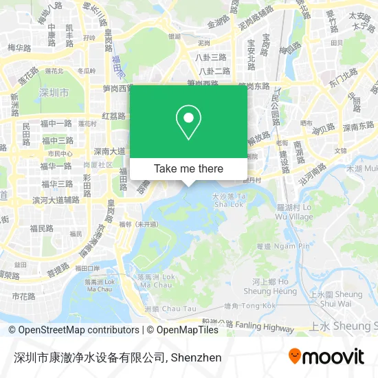 深圳市康澈净水设备有限公司 map