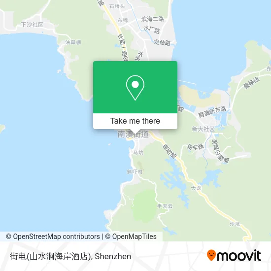街电(山水涧海岸酒店) map