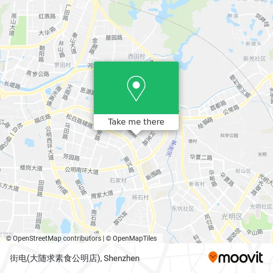 街电(大随求素食公明店) map