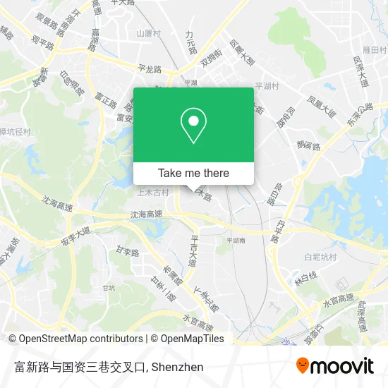 富新路与国资三巷交叉口 map