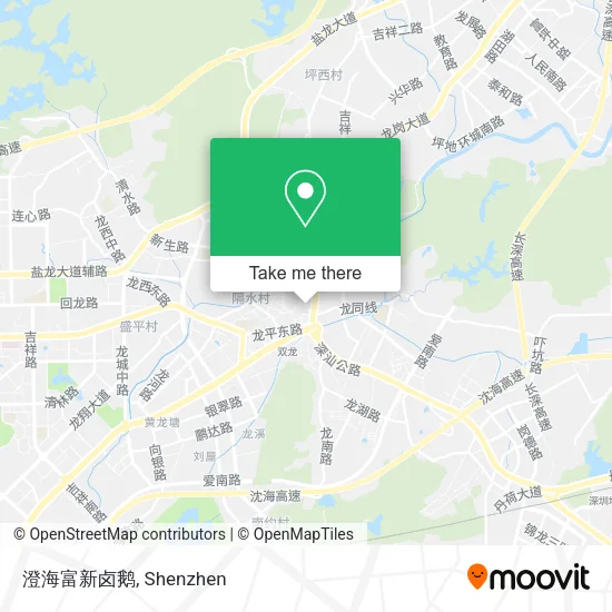 澄海富新卤鹅 map