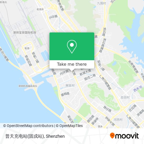 普天充电站(固戍站) map