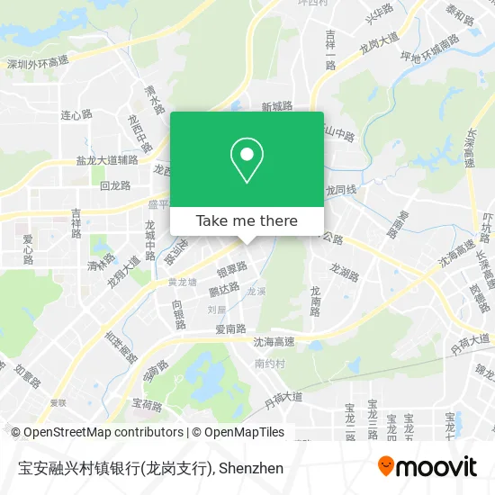 宝安融兴村镇银行(龙岗支行) map