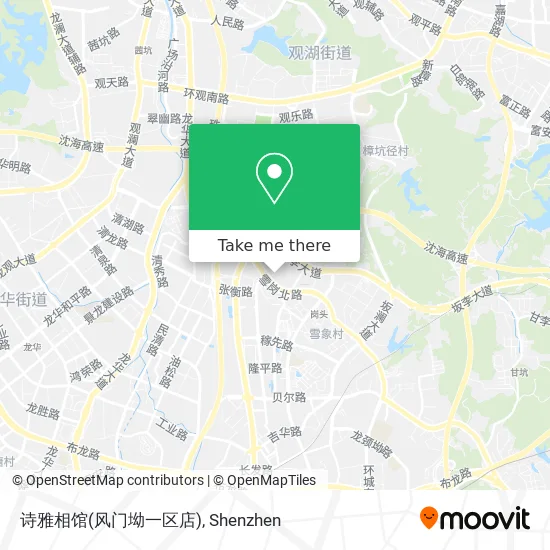 诗雅相馆(风门坳一区店) map