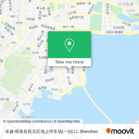 卓越·维港名苑北区地上停车场(一)出口 map