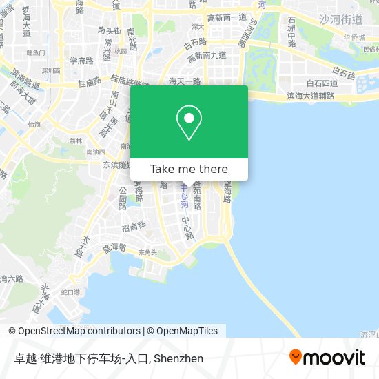 卓越·维港地下停车场-入口 map