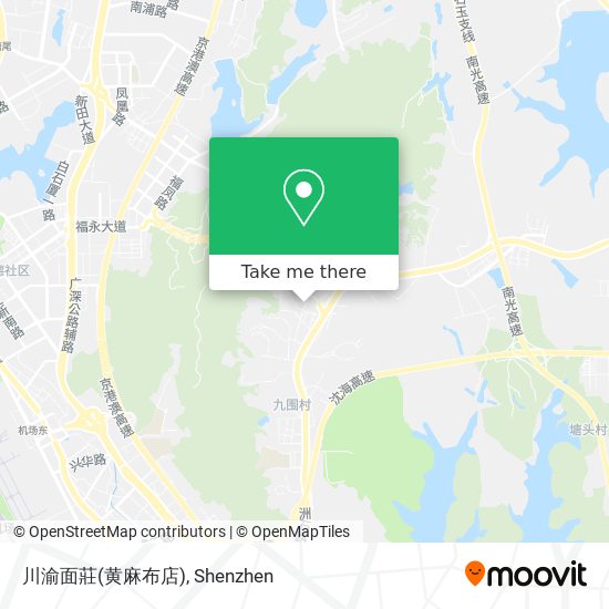 川渝面莊(黄麻布店) map