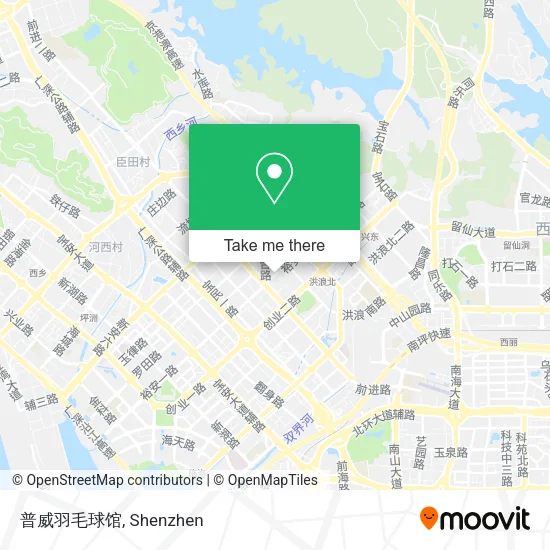 普威羽毛球馆 map