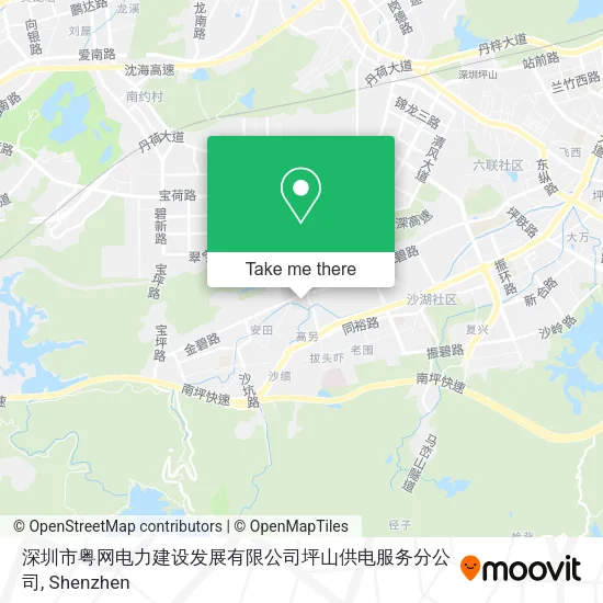 深圳市粤网电力建设发展有限公司坪山供电服务分公司 map