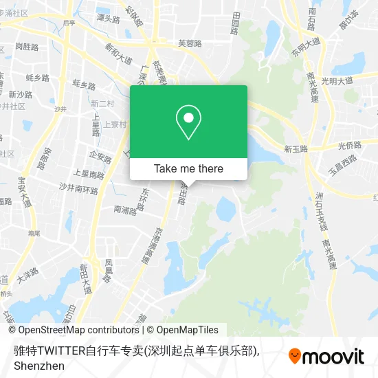 骓特TWITTER自行车专卖(深圳起点单车俱乐部) map