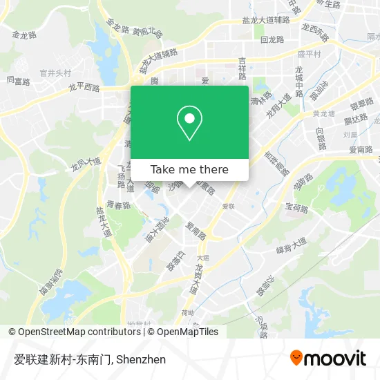 爱联建新村-东南门 map