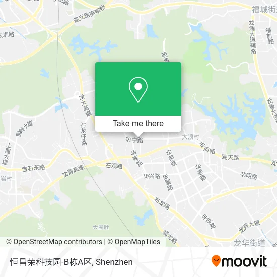 恒昌荣科技园-B栋A区 map