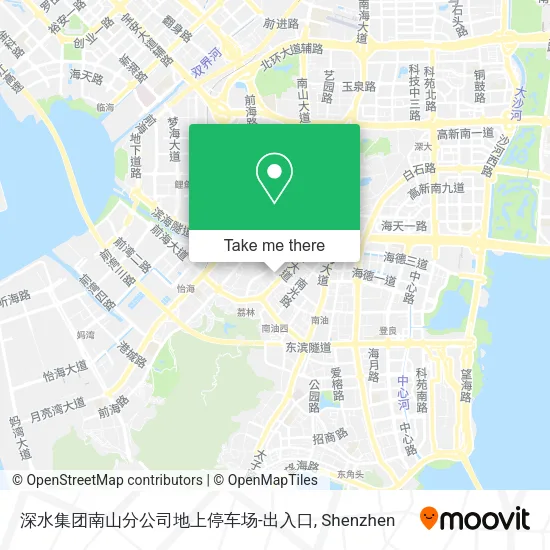 深水集团南山分公司地上停车场-出入口 map
