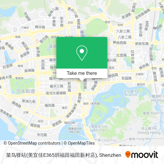 菜鸟驿站(美宜佳E365圳福田福田新村店) map