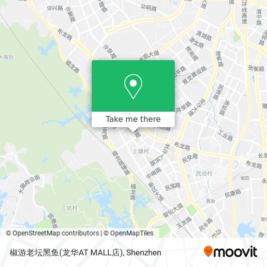 椒游老坛黑鱼(龙华AT MALL店) map