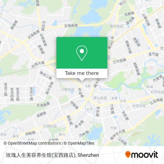 玫瑰人生美容养生馆(宝西路店) map