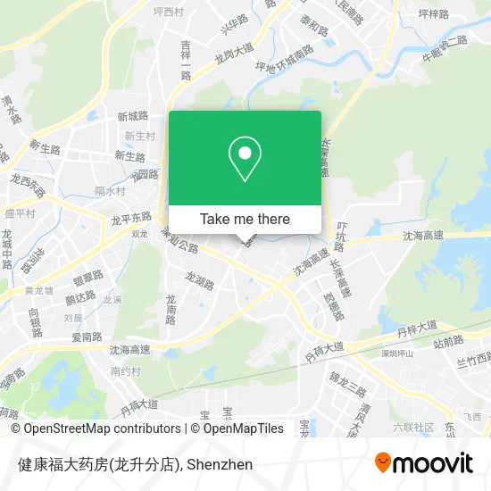 健康福大药房(龙升分店) map
