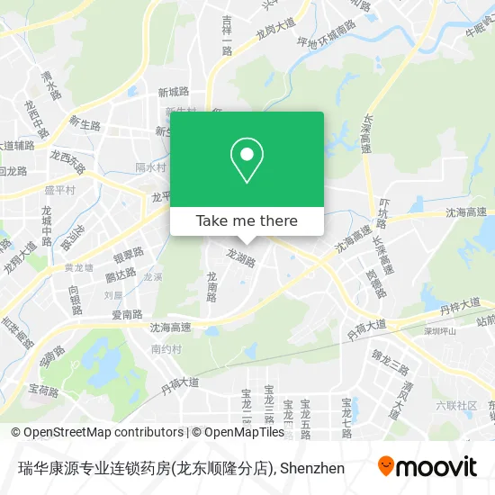 瑞华康源专业连锁药房(龙东顺隆分店) map