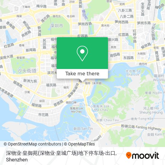 深物业·皇御苑(深物业·皇城广场)地下停车场-出口 map