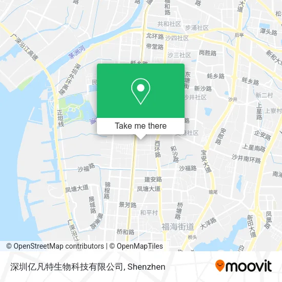 深圳亿凡特生物科技有限公司 map
