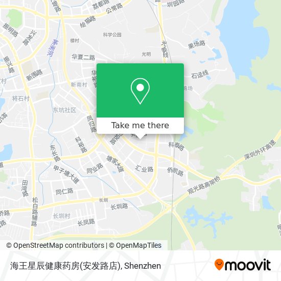 海王星辰健康药房(安发路店) map